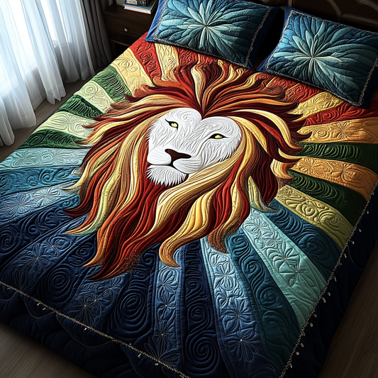 Prideful Power 3-Piece Quilted Bedding Set NCU0DV2915