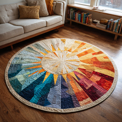 Prism Sun Ray Quilted Round Mat NCU0HH1714