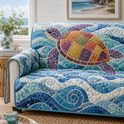 Prism Turtle Wave Quilted Sofa Cover NCU0VL3970