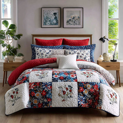 Proud Heritage 3-Piece Quilted Bedding Set NCU0NT11747