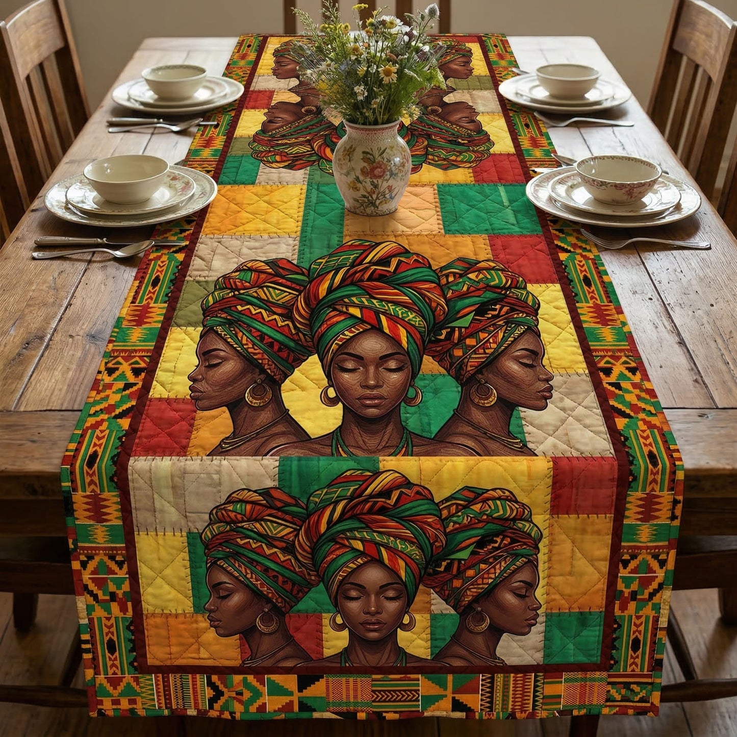 Proud Heritage Quilted Table Runner NCU0NT12578