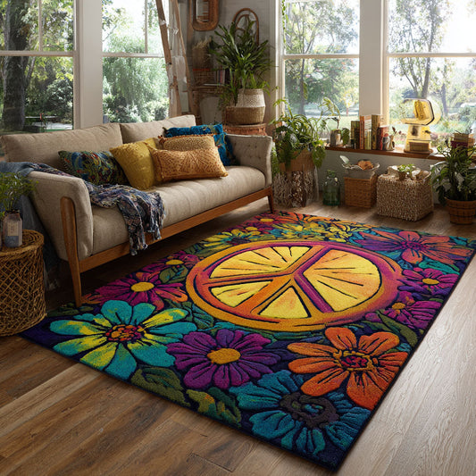Psychedelic Bloom Area Rug NCU0TV510