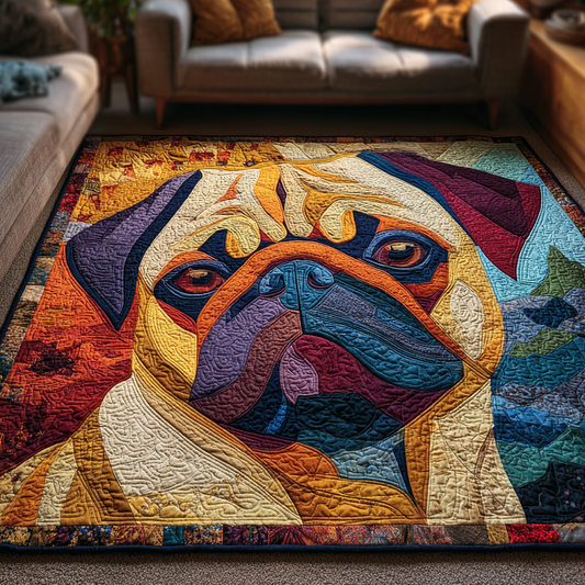 Pug Charm Area Rug NCU0DK10257