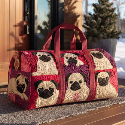 Puggy Wiggles Quilted Duffle Bag NCU0PT9560