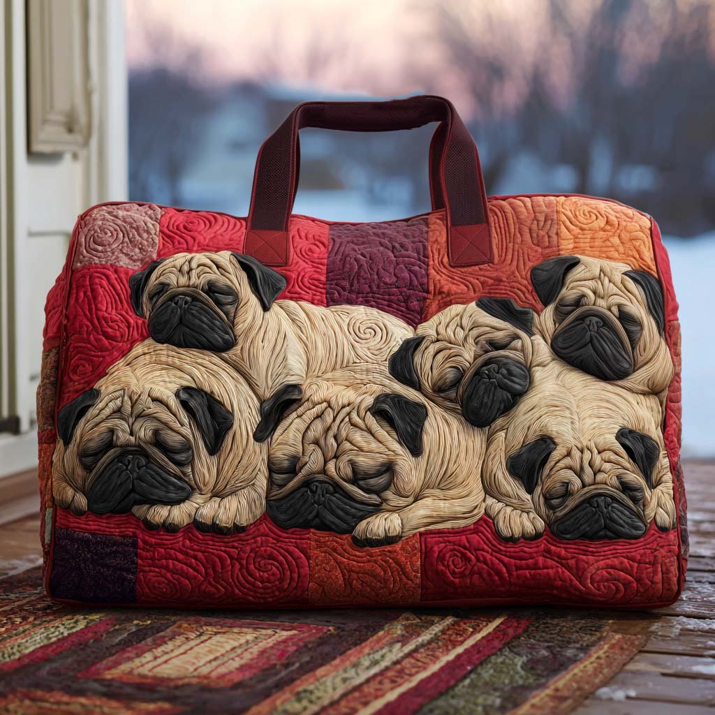 Pugsy Wugsy Quilted Duffle Bag NCU0PT9564