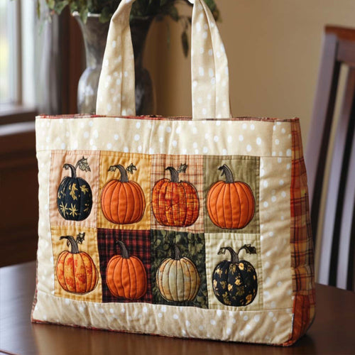Pumpkin Lane Quilted Tote Bag NCU0NT8897