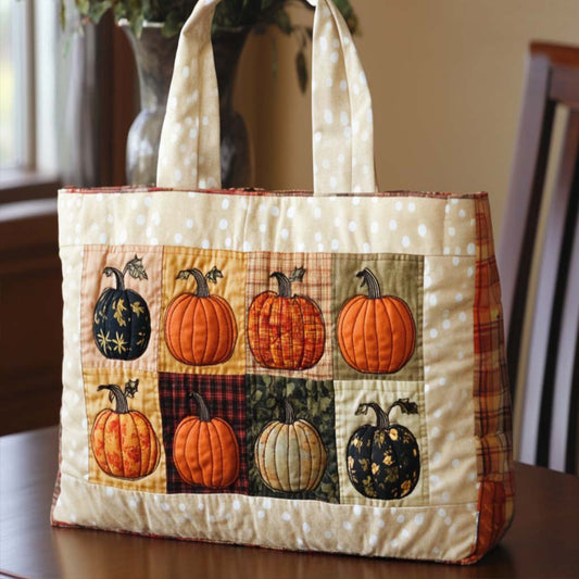 Pumpkin Lane Quilted Tote Bag NCU0NT8897