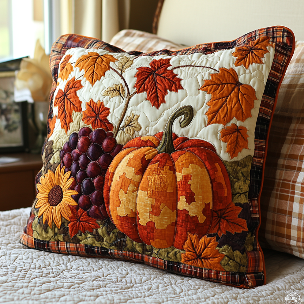 Pumpkin Parade Quilted Pillow Case NCU0DV7111