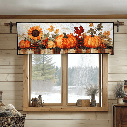 Pumpkin Parade Quilted Valance NCU0DV7111