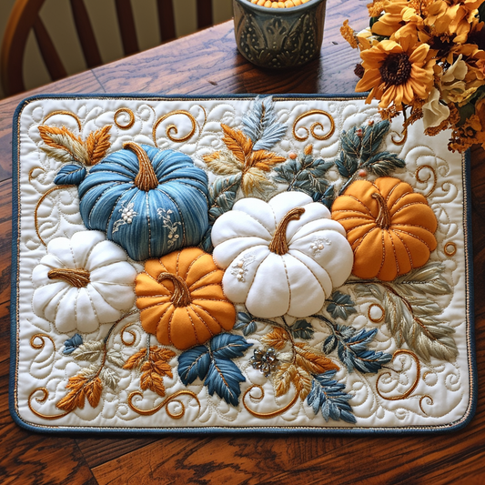 Pumpkin Wishes Quilted Placemat NCU0DV7116