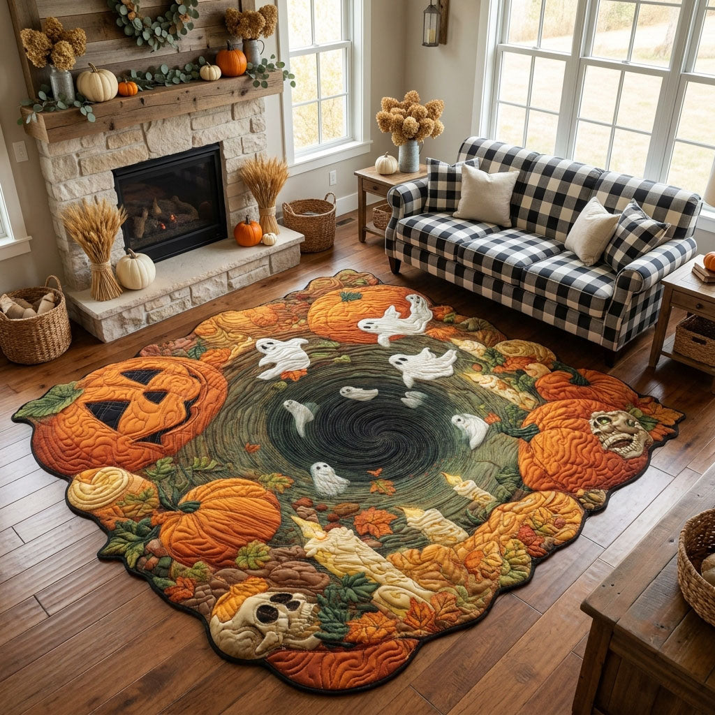 Pumpkin Abyss Custom Shape Area Rug NCU0PT11836