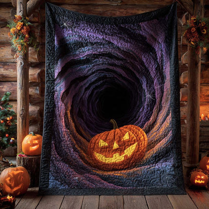 Pumpkin Abyss Quilted Blanket NCU0XD725