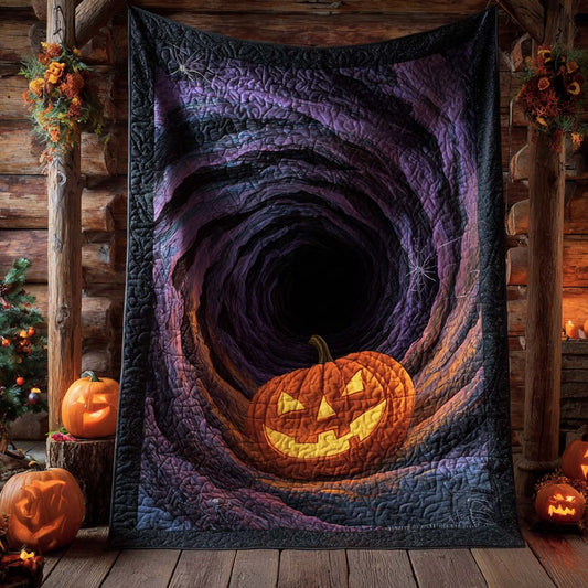 Pumpkin Abyss Quilted Blanket NCU0XD725
