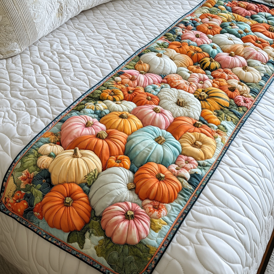 Pumpkin Bliss Quilted Bed Runner NCU0DK9295