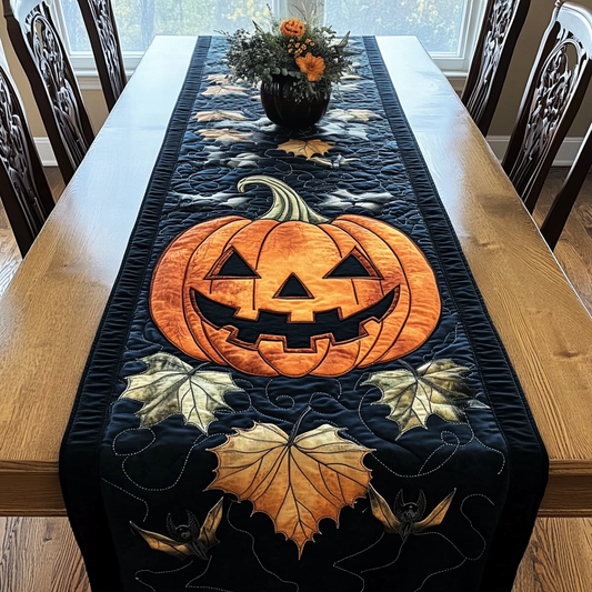 Pumpkin Bliss Quilted Table Runner NCU0DK9283