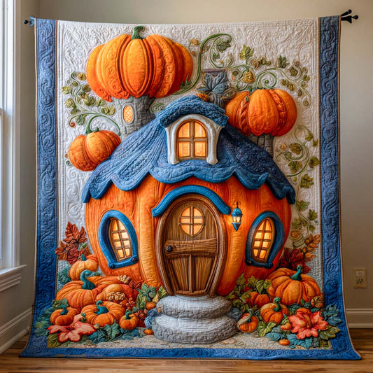 Pumpkin Dream Cottage Quilted Blanket NCU0NT9545