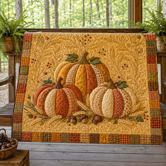 Pumpkin Dreams Quilted Blanket NCU0TD3082