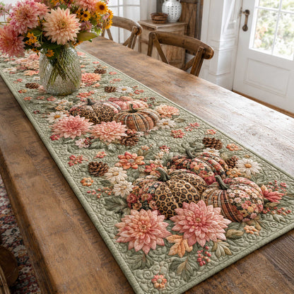 Pumpkin Dreams Quilted Table Runner NCU0TD3191