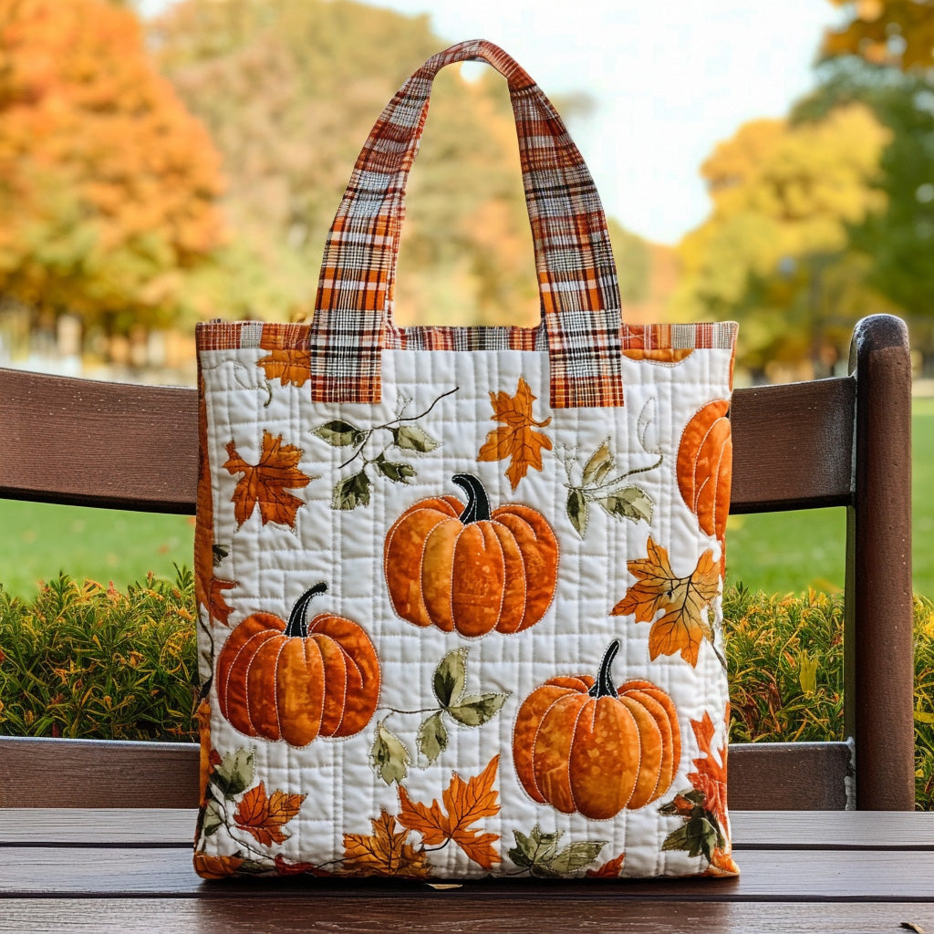 Pumpkin Dreams Quilted Tote Bag NCU0DV6954