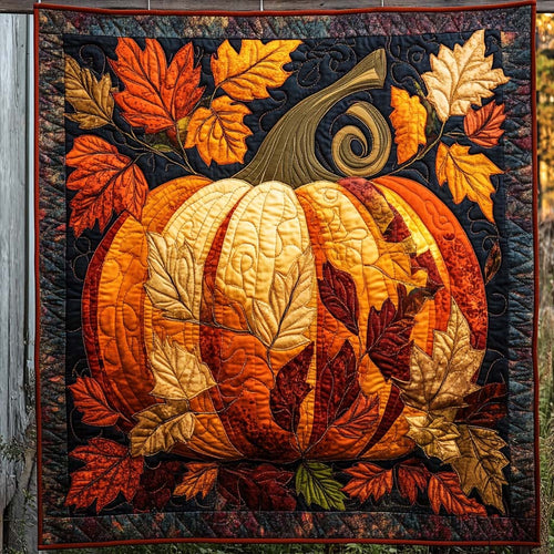 Pumpkin Glow Quilted Blanket NCU0NT1342