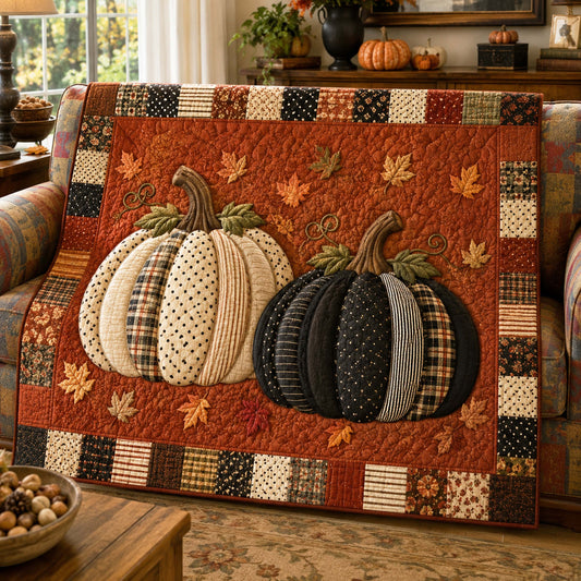 Pumpkin Glow Quilted Blanket NCU0TD3083