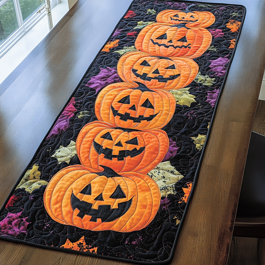 Pumpkin Glow Quilted Table Runner NCU0DK9277