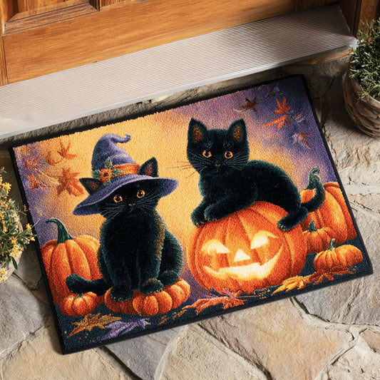 Pumpkin Glow Watcher Doormat NCU0TD655