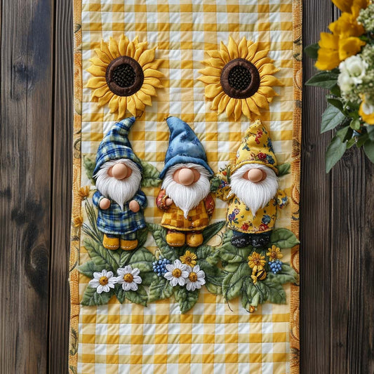 Pumpkin Gnome Path Quilted Table Runner NCU0NT9135