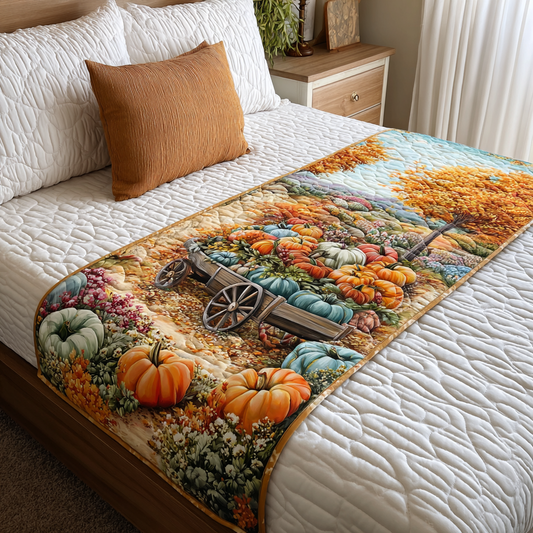 Pumpkin Grove Quilted Bed Runner NCU0DK9299