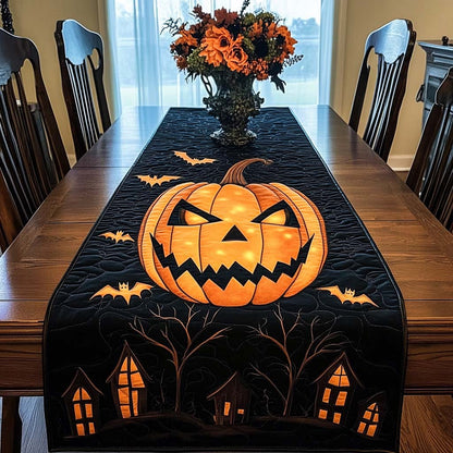 Pumpkin Harvest Quilted Table Runner NCU0NT9486