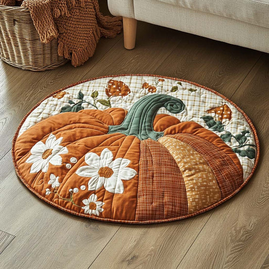 Pumpkin Haven Quilted Round Mat NCU0XD090