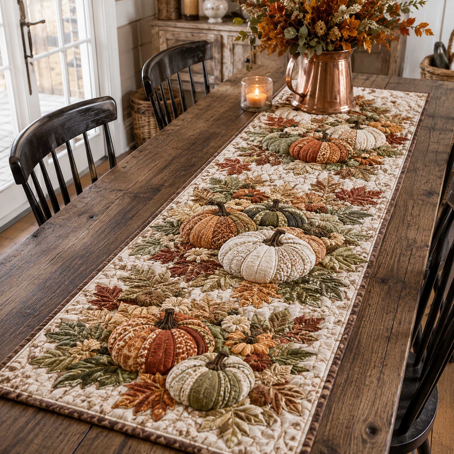 Pumpkin Haven Quilted Table Runner NCU0TD3186