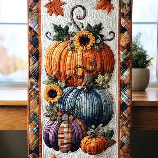 Pumpkin Hollow Quilted Table Runner NCU0PT8634