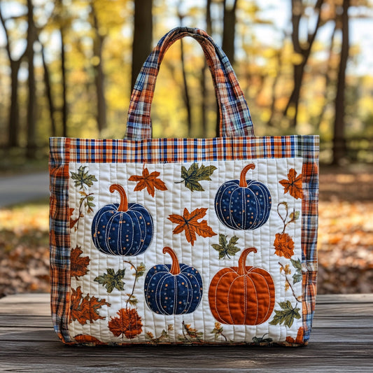 Pumpkin Lane Quilted Tote Bag NCU0DV6960