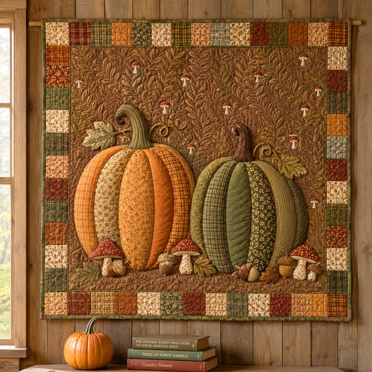 Pumpkin Meadow Quilted Blanket NCU0TD3084
