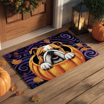 Pumpkin Nest Bulldog Doormat NCU0XD830