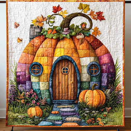 Pumpkin Patch Cottage Quilted Blanket NCU0NT9548