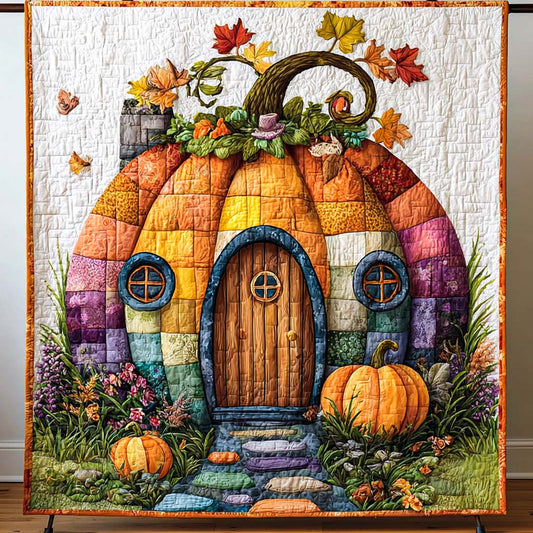 Pumpkin Patch Cottage Quilted Blanket NCU0NT9548