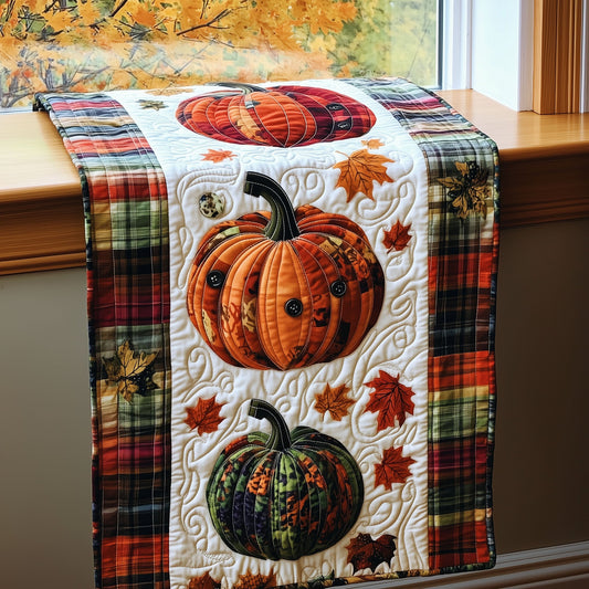 Pumpkin Patch Dreams Quilted Table Runner NCU0PT8635