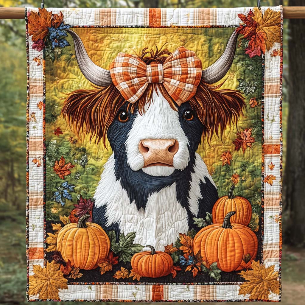 Pumpkin Patch Friend Quilted Blanket NCU0NT1184