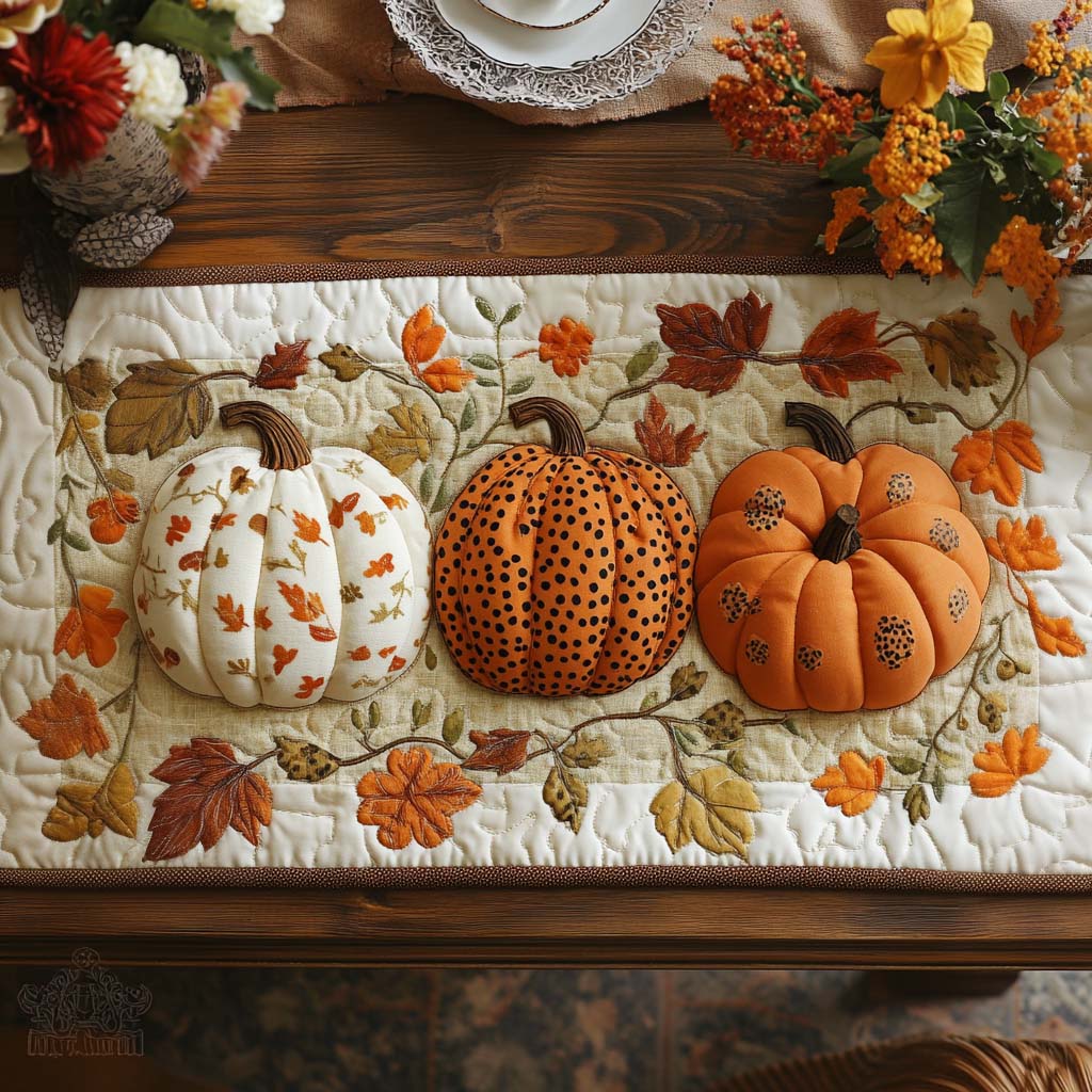 Fall Quilted Table Runner NCU0VT207