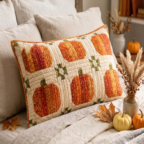 Pumpkin Patch Quilted Bedding Pillow Case NCU0TD3020