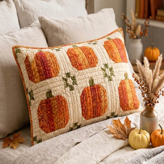 Pumpkin Patch Quilted Bedding Pillow Case NCU0TD3020