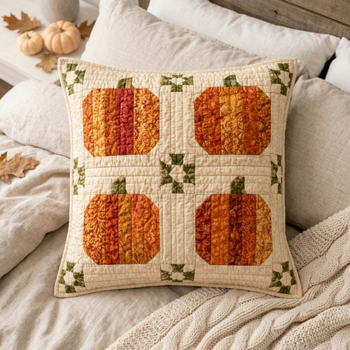 Pumpkin Patch Quilted Pillow Case NCU0TD3020
