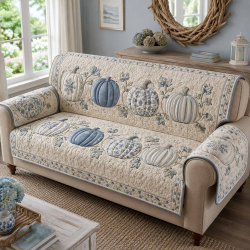 Pumpkin Patch Quilted Sofa Cover NCU0TD3109