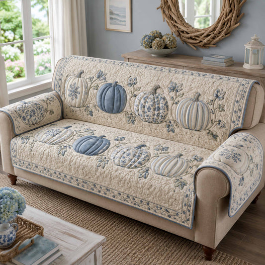 Pumpkin Patch Quilted Sofa Cover NCU0TD3109