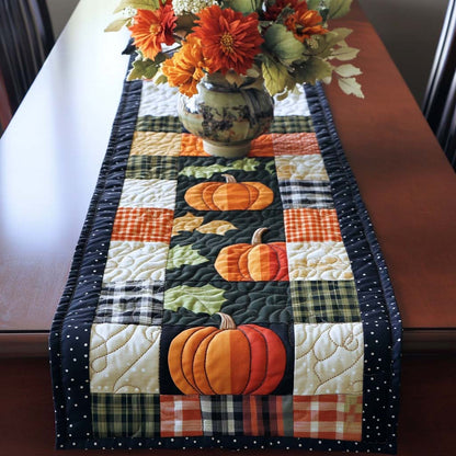 Pumpkin Path Quilted Table Runner NCU0NT8996
