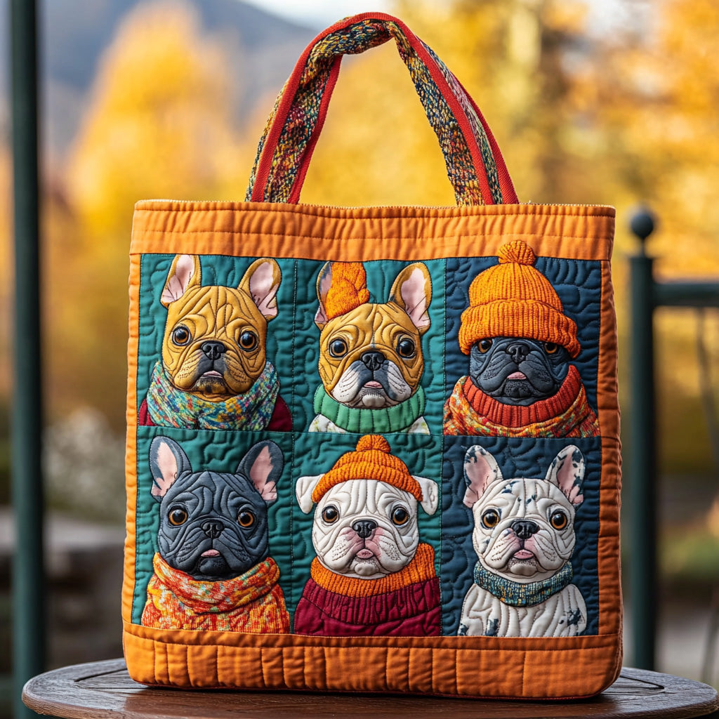 Pumpkin Paws Quilted Tote Bag NCU0DV7132