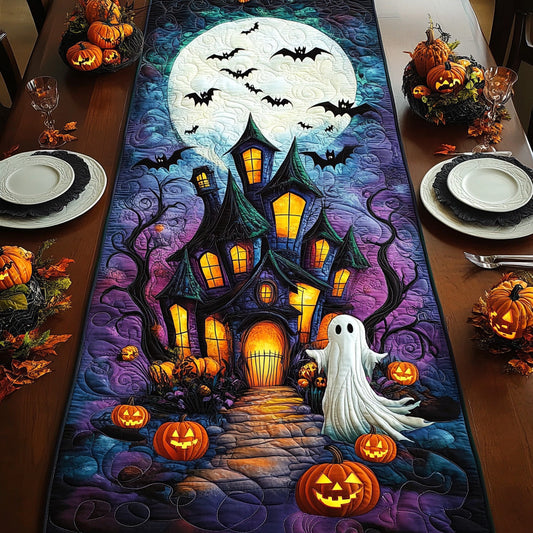 Pumpkin Phantoms Quilted Table Runner NCU0DV7326