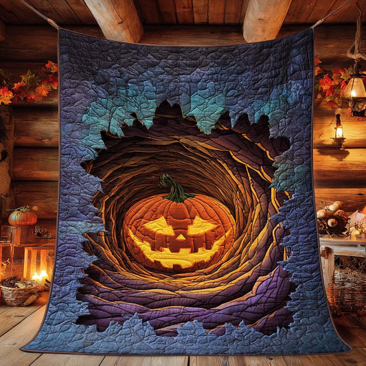 Pumpkin Portal Quilted Blanket NCU0XD720